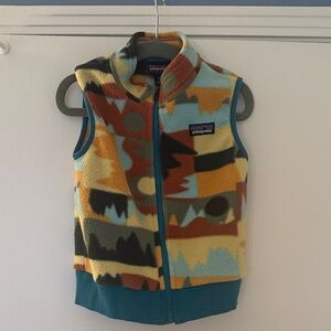 Patagonia Colorful Patterned Fleece Vest